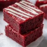 Fudgy Red Velvet Brownies