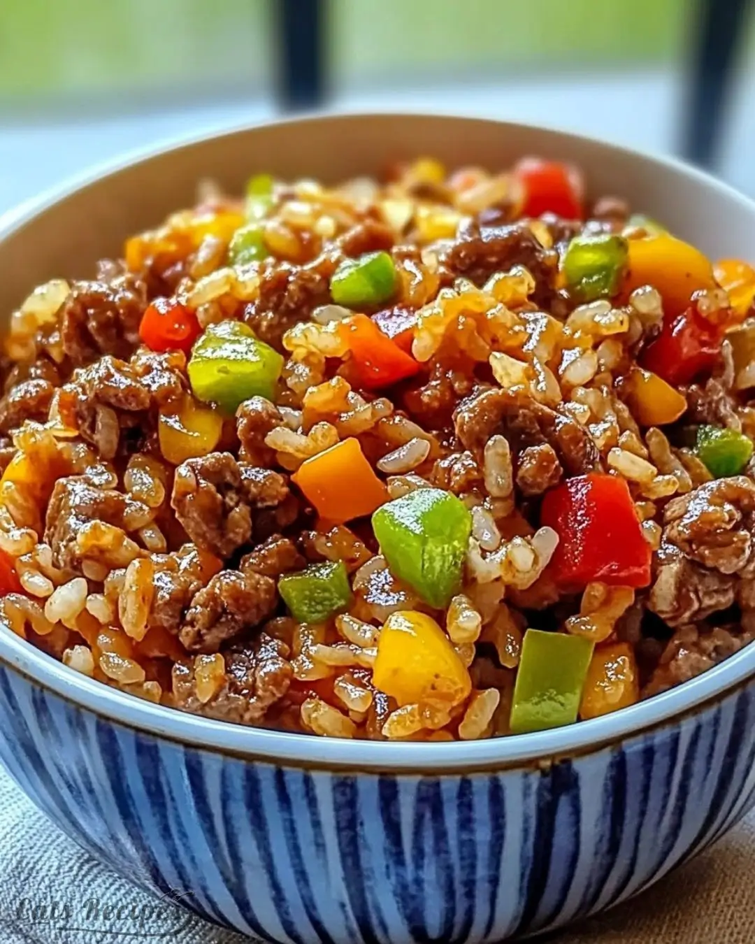 Beef and Pepper Rice Bowl