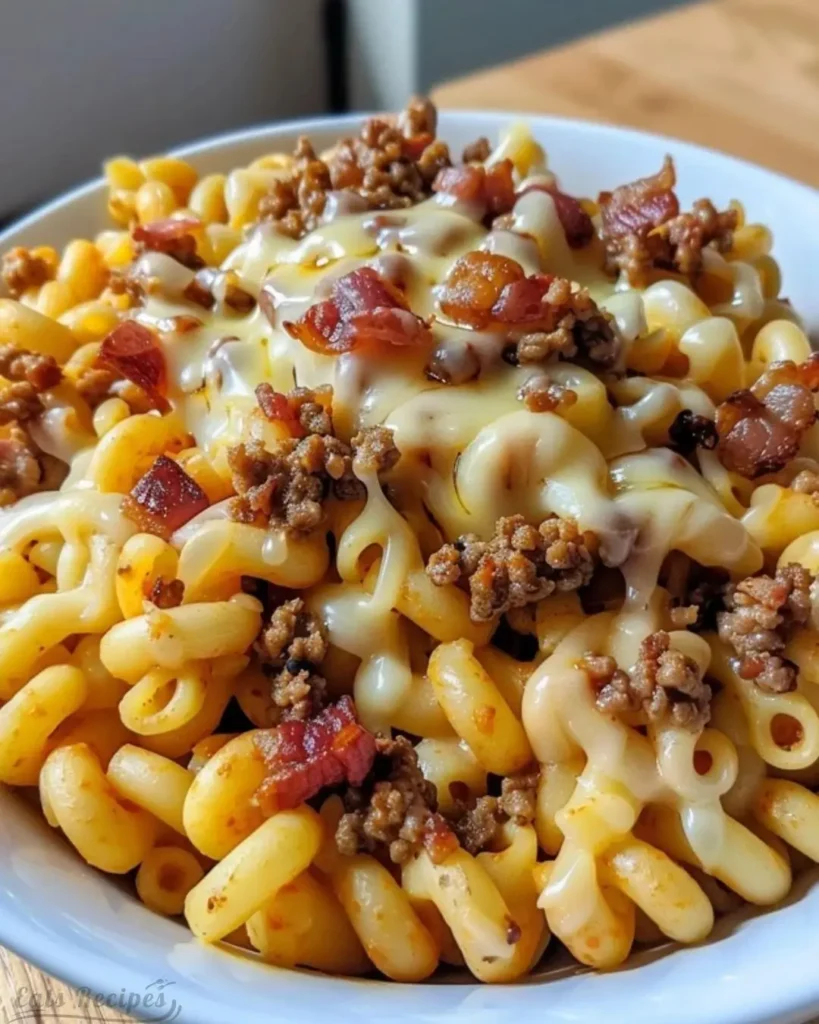 Loaded Bacon Cheeseburger Pasta