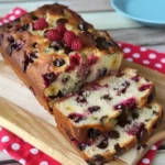 Raspberry Dark Chocolate Banana Bread
