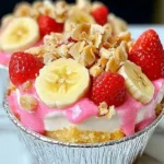 Strawberry Cheesecake Banana Pudding