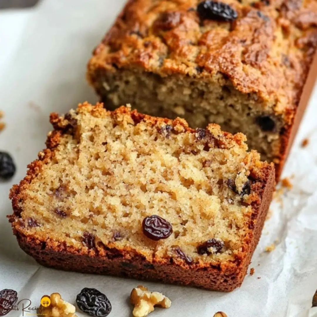 Banana Bread with Nuts and Raisins