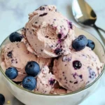 Easy Blueberry Cottage Cheese Ice Cream (High Protein) 7 Blueberry Cottage Cheese Ice Cream recipe