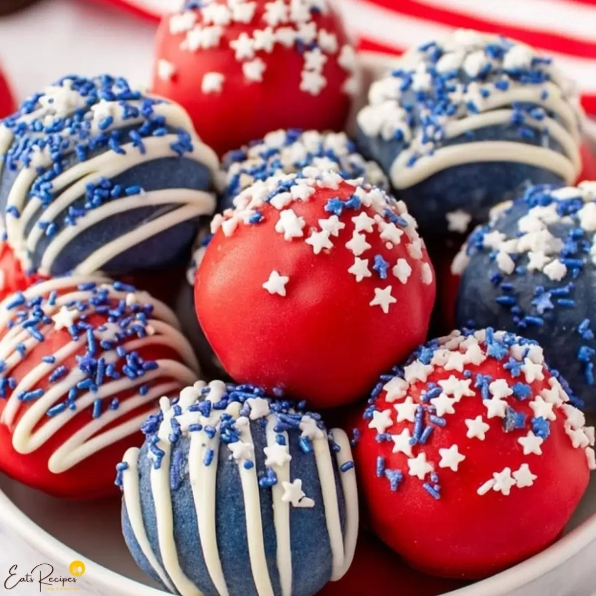 Patriotic Oreo Balls Recipe