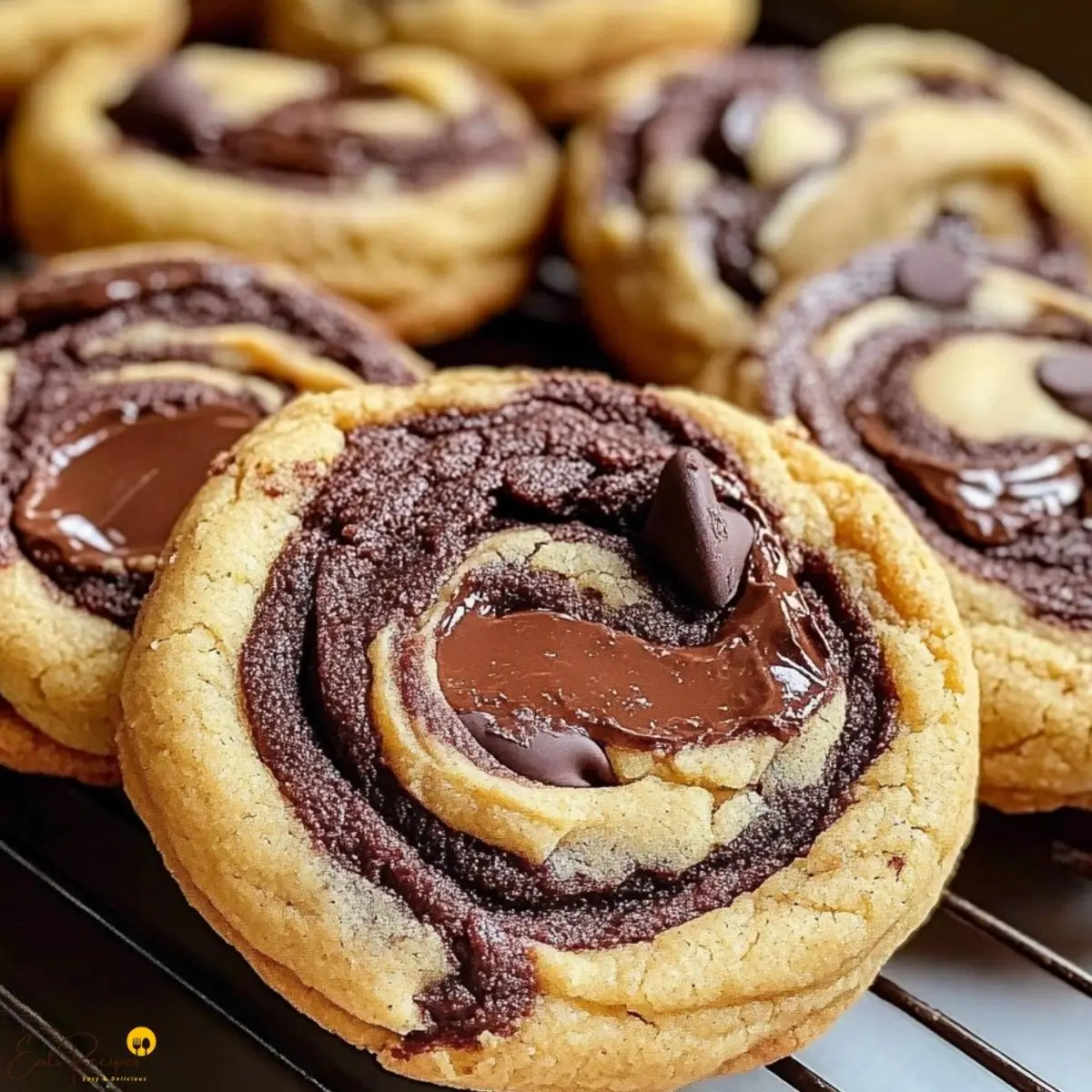 Peanut Butter Brownie Swirl Cookies