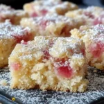 3-Ingredient Rhubarb Squares