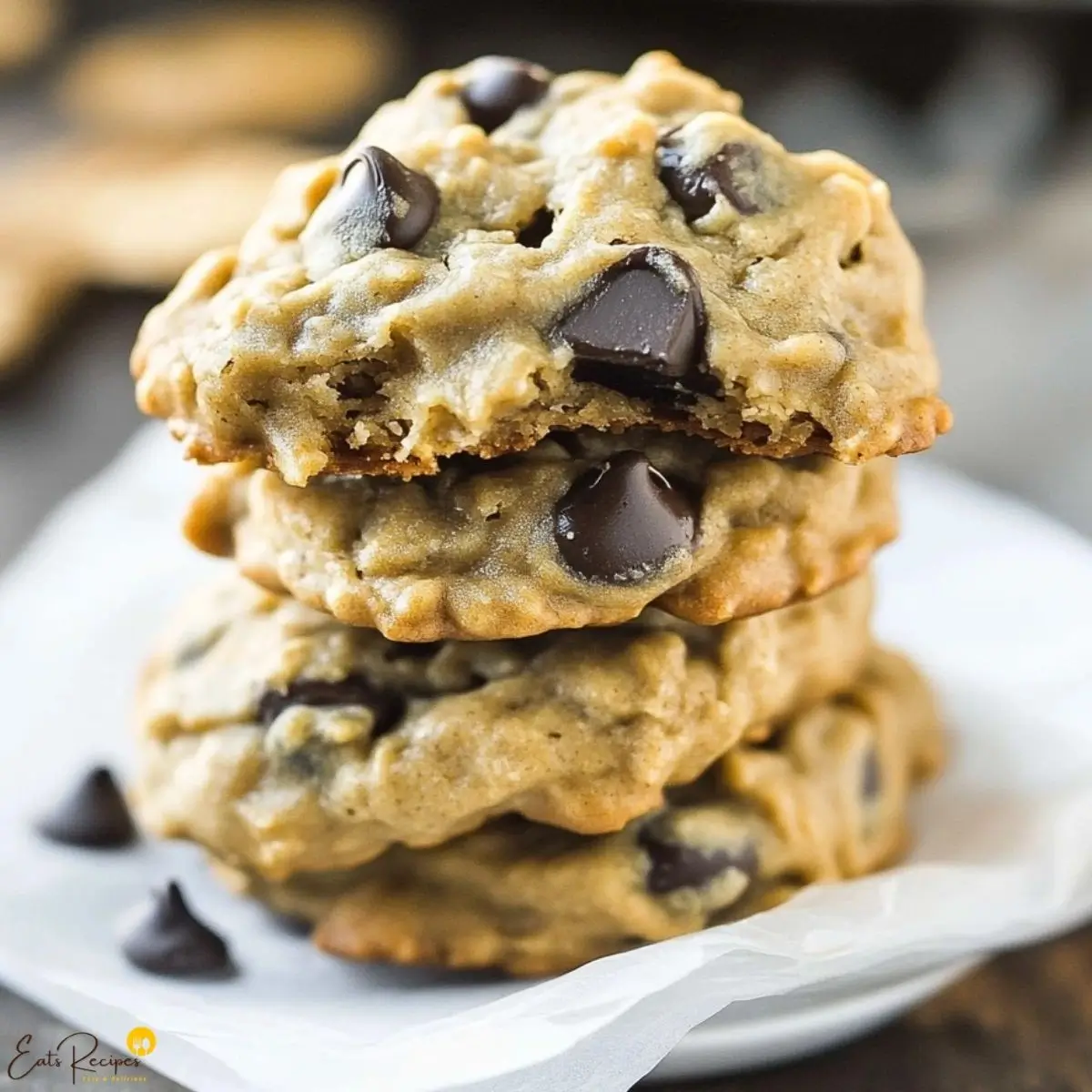 Easy Peanut Butter Oatmeal Chocolate Chip Cookies Recipe