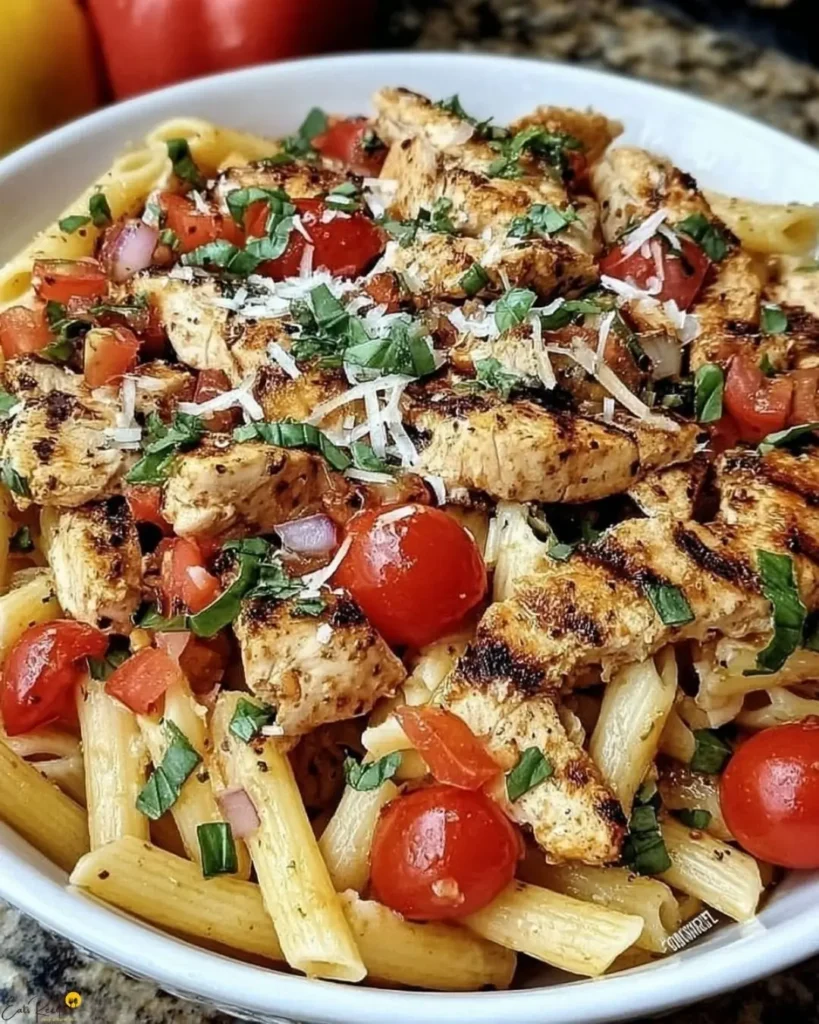 How to Make Bruschetta Chicken Pasta