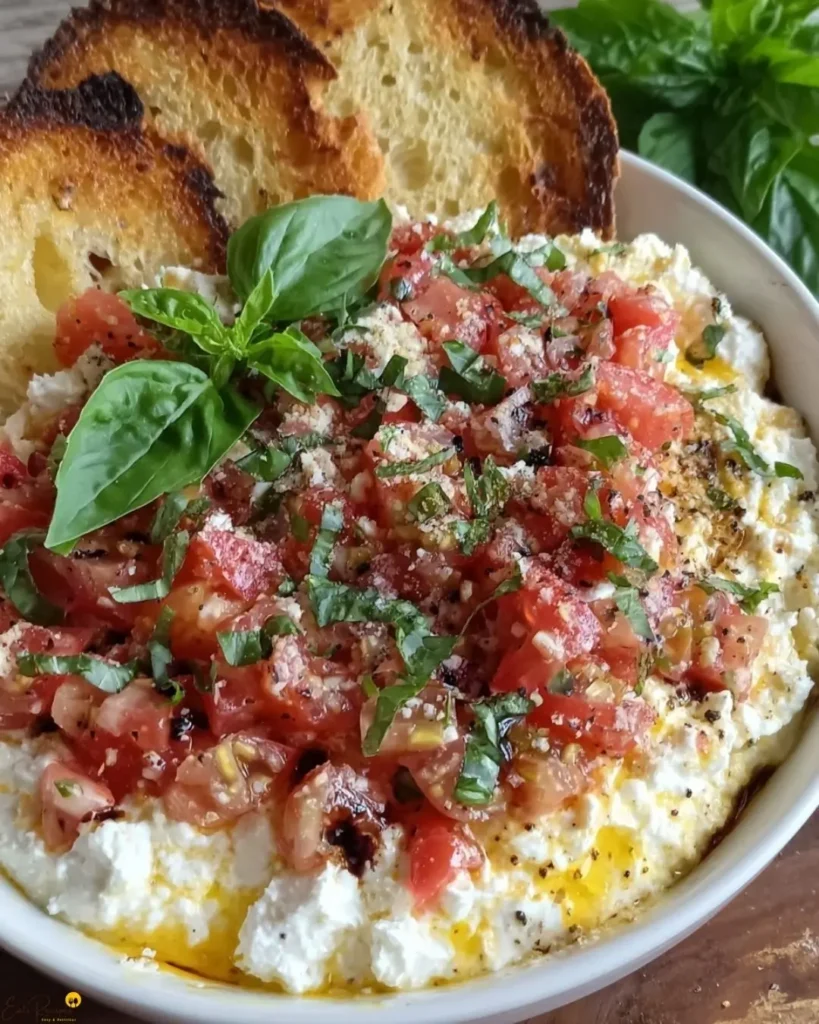 How to Make Caprese Bruschetta Dip