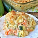 Cheesy Tortellini Zucchini Casserole with Stuffing Mix