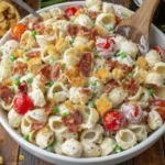 Easy Bacon Ranch Pasta Salad