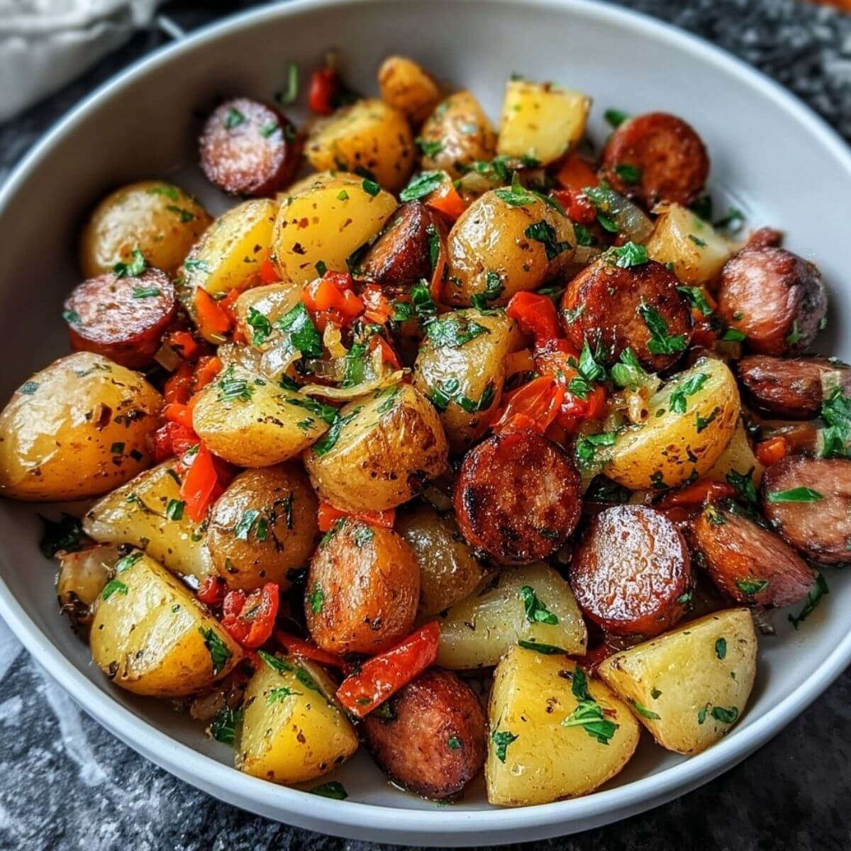 Sausage and Potatoes Skillet