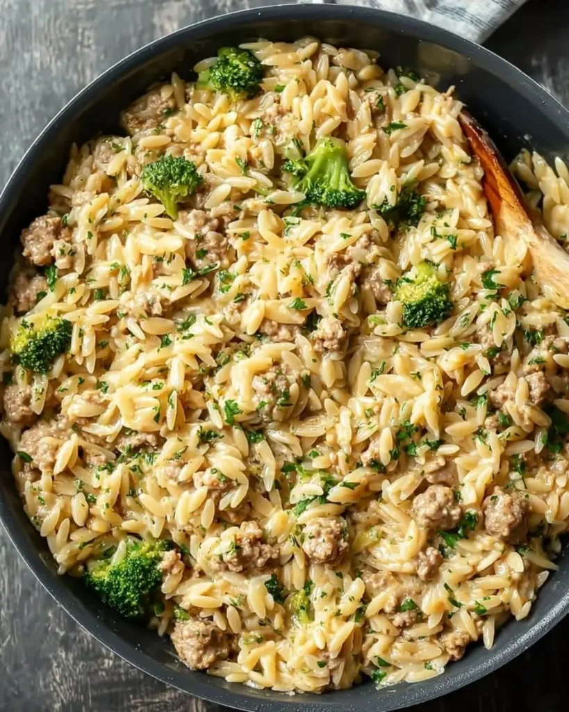 Ingredients for Ground Turkey Orzo