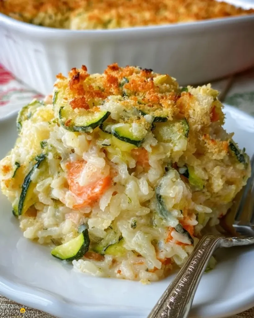 How to Make Zucchini Rice Casserole with Stuffing Mix