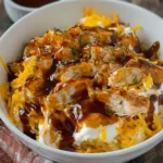 Quick Cottage Cheese BBQ Chicken Bowl