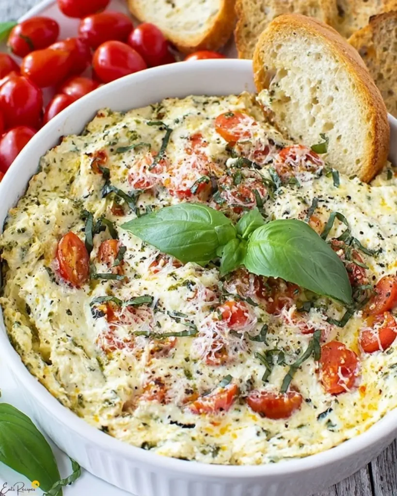 Why You’ll Love This Hot Cheesy Caprese Dip
