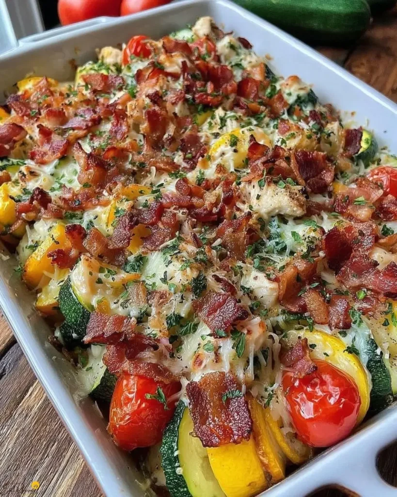 Why You’ll Love This Loaded Chicken Zucchini and Squash Bake