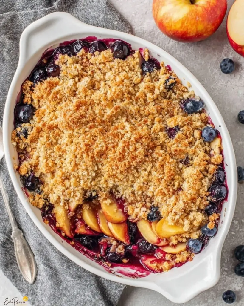 Apple Blueberry Crisp – Sweet, Tart & Irresistibly Crunchy 5 Ingredients for Apple Blueberry Crisp