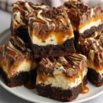 Milky Way Caramel Cheesecake Brownies