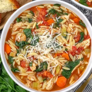 Crockpot Marry Me Chicken Orzo Soup